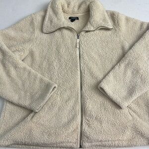 Size 2X Torrid Cream Sherpa Jacket cozy casual